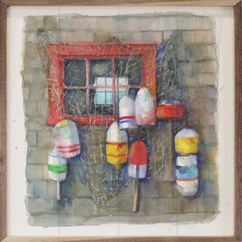 Buoys On Boathouse By MH